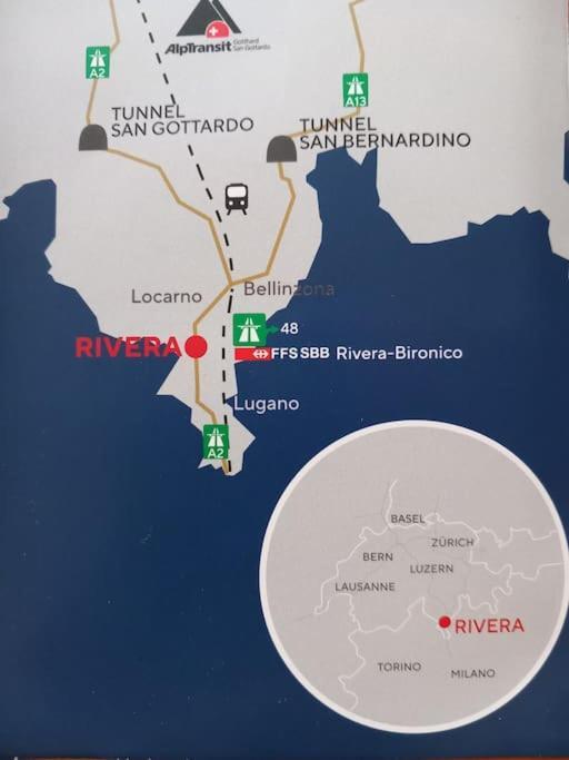Bnb Rivera-Monteceneri Bagian luar foto